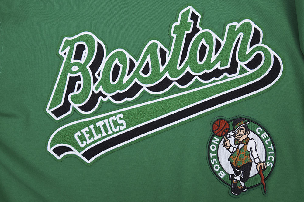 NBA BOSTON CELTICS SCRIPT TAIL T-SHIRT POUR HOMME (VERT KELLY)