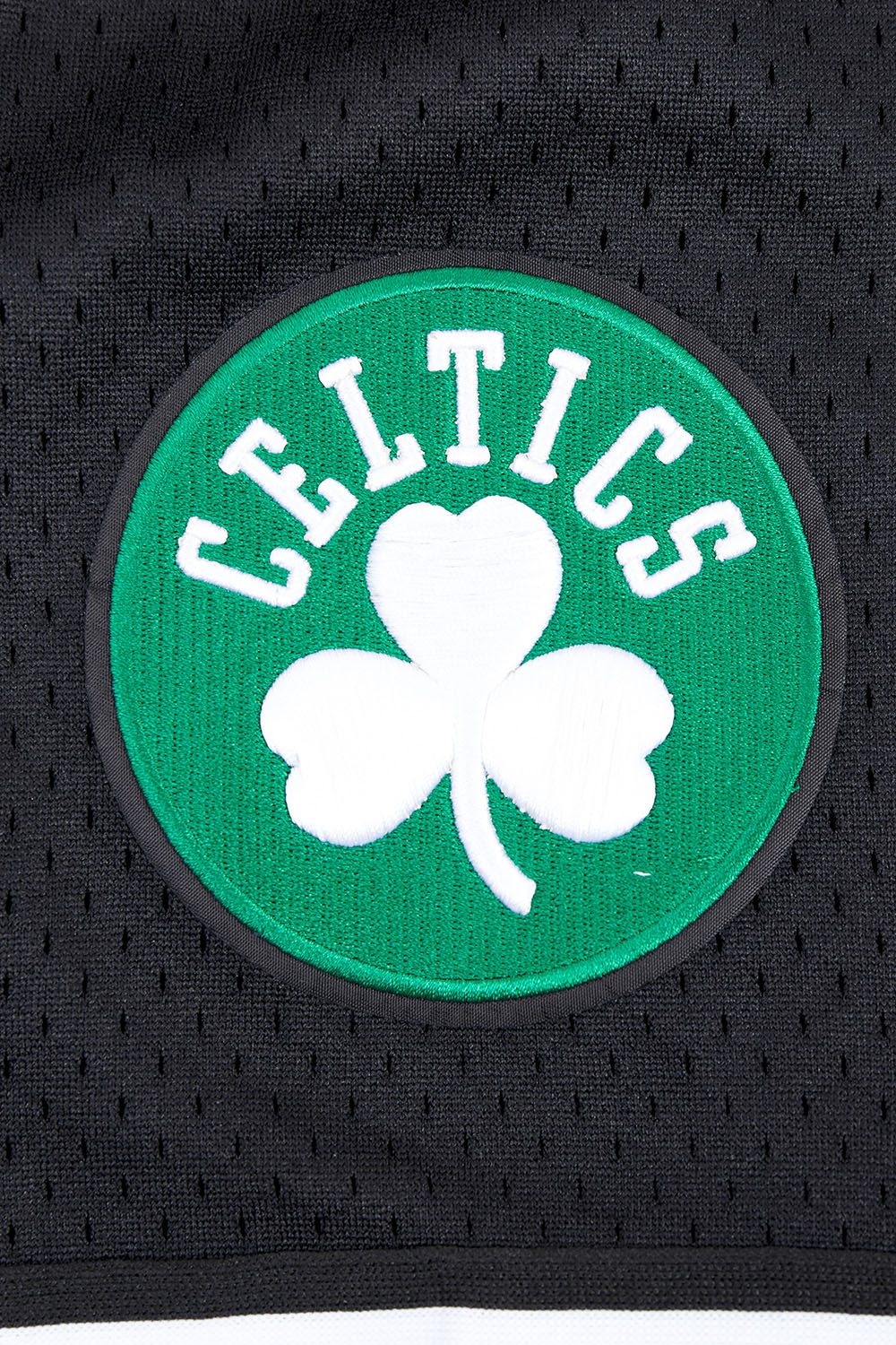 NBA BOSTON CELTICS SCRIPT TAIL CHEMISE BOUTONNÉE EN FILET POUR HOMME (NOIR)