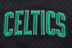 NBA BOSTON CELTICS SCRIPT TAIL CHEMISE BOUTONNÉE EN FILET POUR HOMME (NOIR)