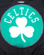 NBA BOSTON CELTICS SCRIPT TAIL CHEMISE BOUTONNÉE EN FILET POUR HOMME (NOIR)