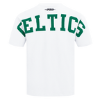 NBA BOSTON CELTICS WINGSPAN T-SHIRT EN JERSEY DE COTON À ÉPAULES TOMBANTES POUR HOMME (BLANC)