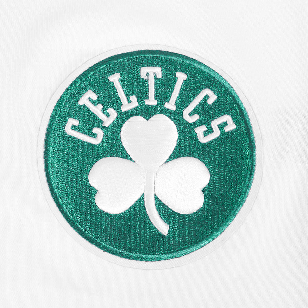 NBA BOSTON CELTICS WINGSPAN T-SHIRT EN JERSEY DE COTON À ÉPAULES TOMBANTES POUR HOMME (BLANC)