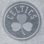 NBA BOSTON CELTICS REVERSE FRENCH TERRY T-SHIRT EN JERSEY DE COTON À ÉPAULES TOMBANTES POUR HOMME (GRIS CHINÉ FONCÉ)