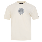 NBA BOSTON CELTICS REVERSE FRENCH TERRY T-SHIRT EN JERSEY DE COTON À ÉPAULES TOMBANTES POUR HOMME (COQUILLE D'ŒUF)