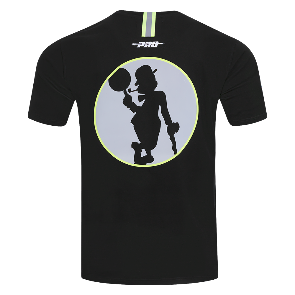 NBA BOSTON CELTICS UNDER THE LIGHTS MEN'S SINGLE JERSEY TEE (BLACK)
