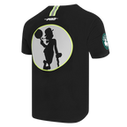 NBA BOSTON CELTICS UNDER THE LIGHTS MEN'S SINGLE JERSEY TEE (BLACK)