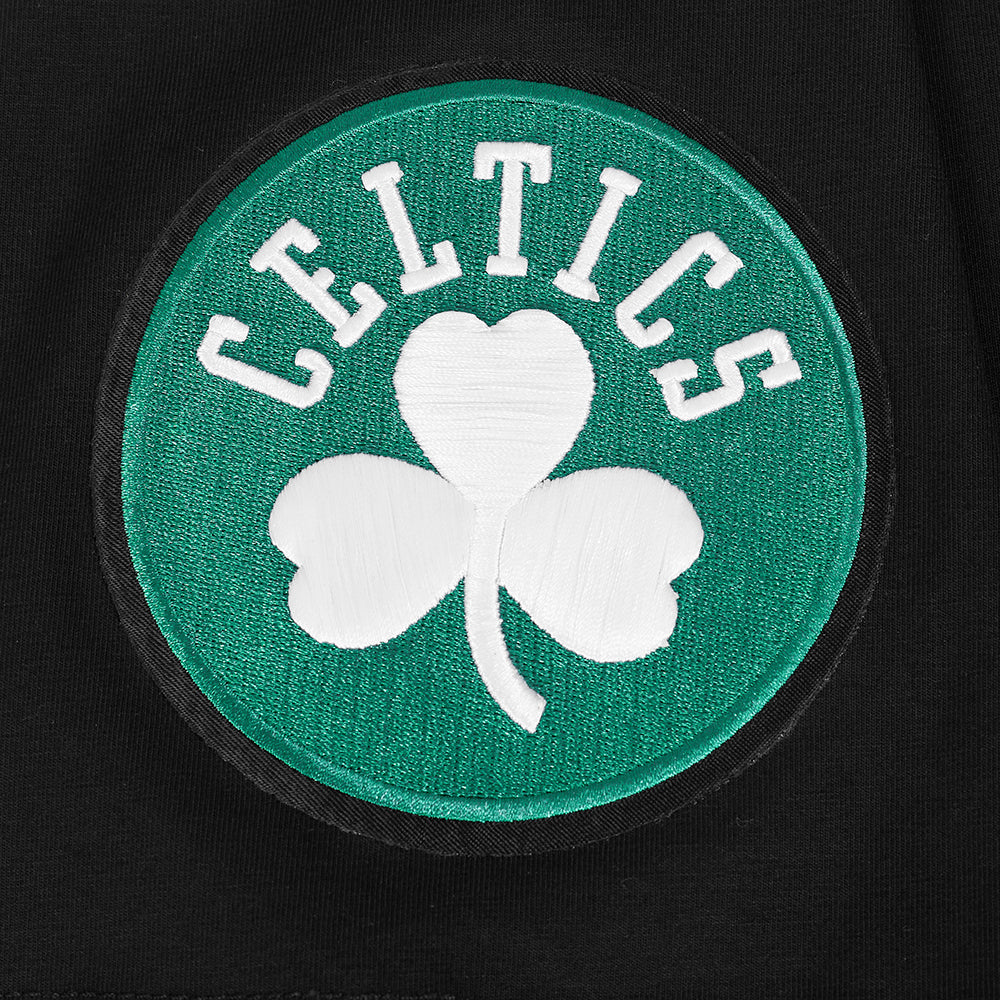 NBA BOSTON CELTICS UNDER THE LIGHTS MEN'S SINGLE JERSEY TEE (BLACK)