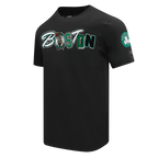 NBA BOSTON CELTICS CITY RANSOM T-SHIRT EN JERSEY SIMPLE POUR HOMME (NOIR)
