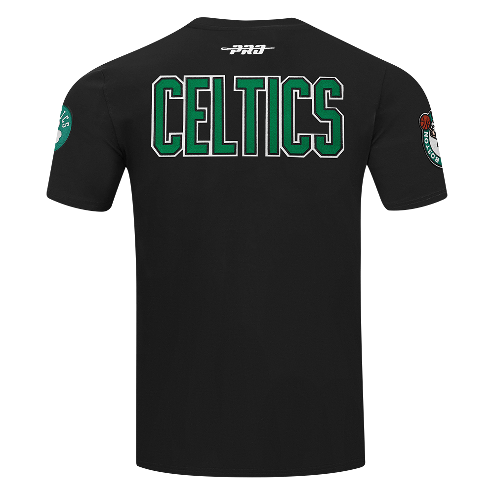 NBA BOSTON CELTICS CITY RANSOM T-SHIRT EN JERSEY SIMPLE POUR HOMME (NOIR)