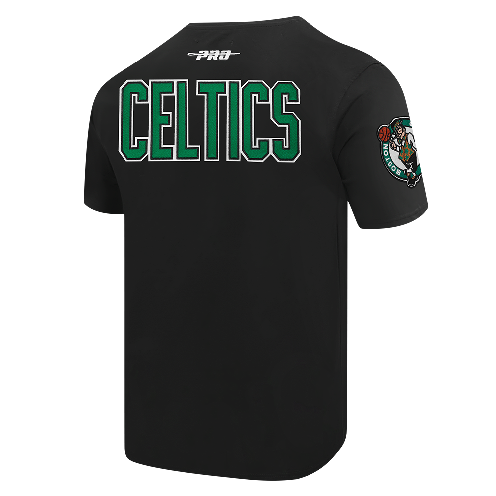 NBA BOSTON CELTICS CITY RANSOM T-SHIRT EN JERSEY SIMPLE POUR HOMME (NOIR)