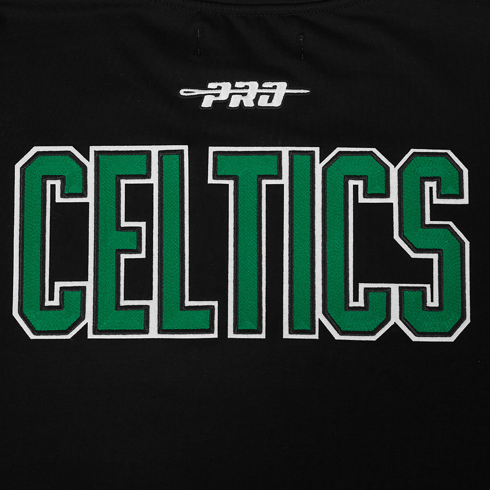 NBA BOSTON CELTICS CITY RANSOM T-SHIRT EN JERSEY SIMPLE POUR HOMME (NOIR)