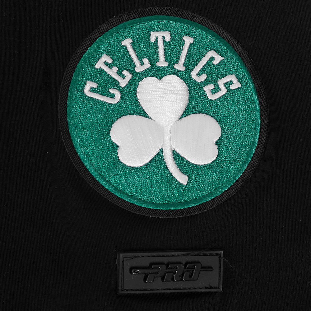 NBA BOSTON CELTICS CITY RANSOM T-SHIRT EN JERSEY SIMPLE POUR HOMME (NOIR)