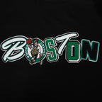 NBA BOSTON CELTICS CITY RANSOM T-SHIRT EN JERSEY SIMPLE POUR HOMME (NOIR)