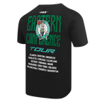 NBA BOSTON CELTICS CITY TOUR 2.0 T-SHIRT EN JERSEY DE COTON À ÉPAULES TOMBANTES POUR HOMME (NOIR)