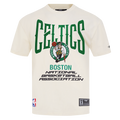 NBA BOSTON CELTICS CITY TOUR 2.0 MEN'S COTTON JERSEY DROP SHOULDER TEE (EGGSHELL)