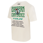 NBA BOSTON CELTICS CITY TOUR 2.0 MEN'S COTTON JERSEY DROP SHOULDER TEE (EGGSHELL)