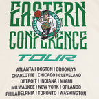NBA BOSTON CELTICS CITY TOUR 2.0 MEN'S COTTON JERSEY DROP SHOULDER TEE (EGGSHELL)