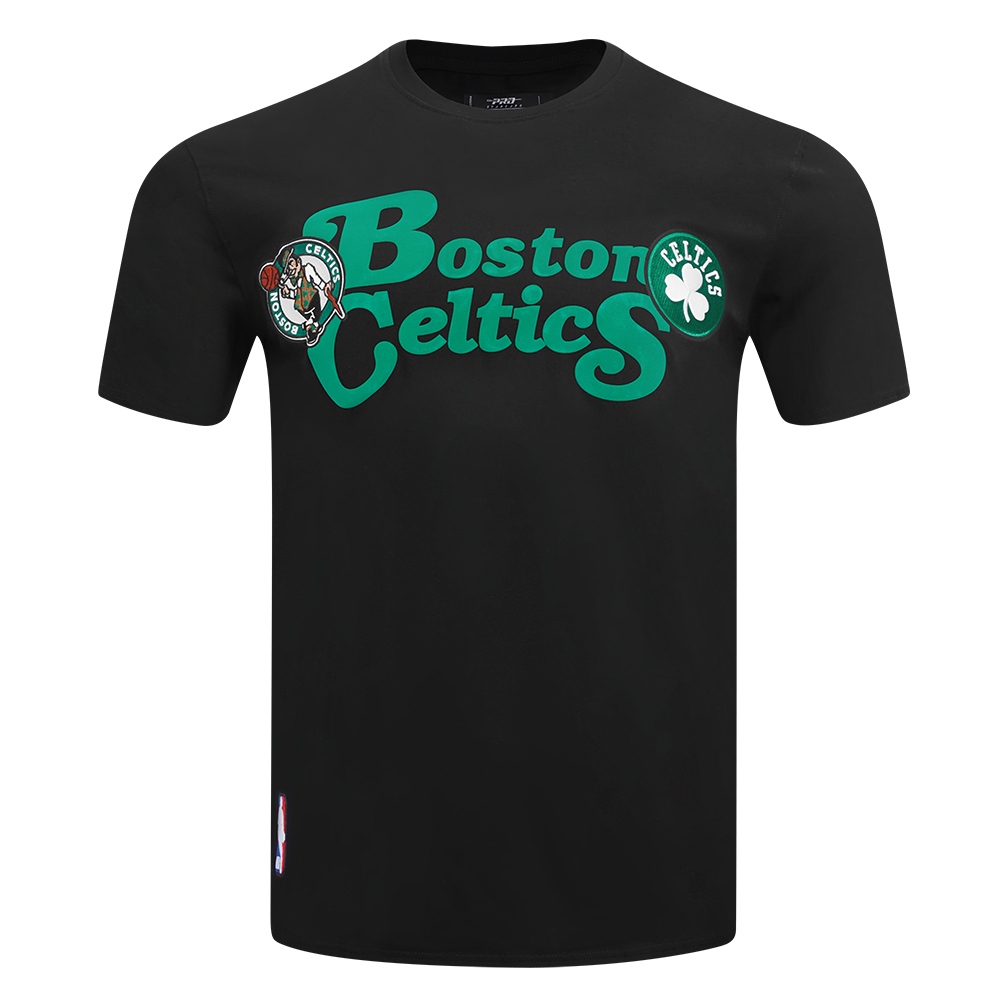 NBA BOSTON CELTICS SOUVENIR MEN'S SINGLE JERSEY TEE (BLACK)