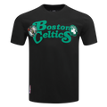 NBA BOSTON CELTICS SOUVENIR MEN'S SINGLE JERSEY TEE (BLACK)