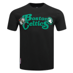 NBA BOSTON CELTICS SOUVENIR MEN'S SINGLE JERSEY TEE (BLACK)