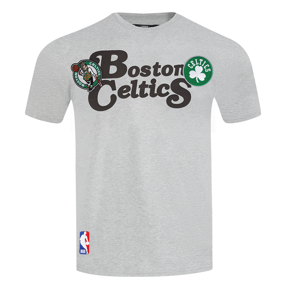 NBA BOSTON CELTICS SOUVENIR MEN'S SINGLE JERSEY TEE (HEATHER GREY)