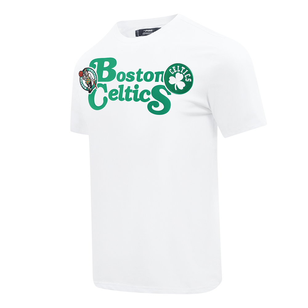 NBA BOSTON CELTICS SOUVENIR MEN'S SINGLE JERSEY TEE (WHITE)