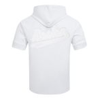 NBA BOSTON CELTICS WHITE OUT MEN'S SHORT SLEEVE PULLOVER HOODIE (WHITE)