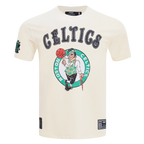 BOSTON CELTICS REBEL ATHLETICS STACKED LOGO MEN'S SJ TEE (EGGSHELL)