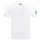 NBA BOSTON CELTICS TEAM BADGE T-SHIRT EN JERSEY SIMPLE POUR FEMME POUR HOMME (BLANC)