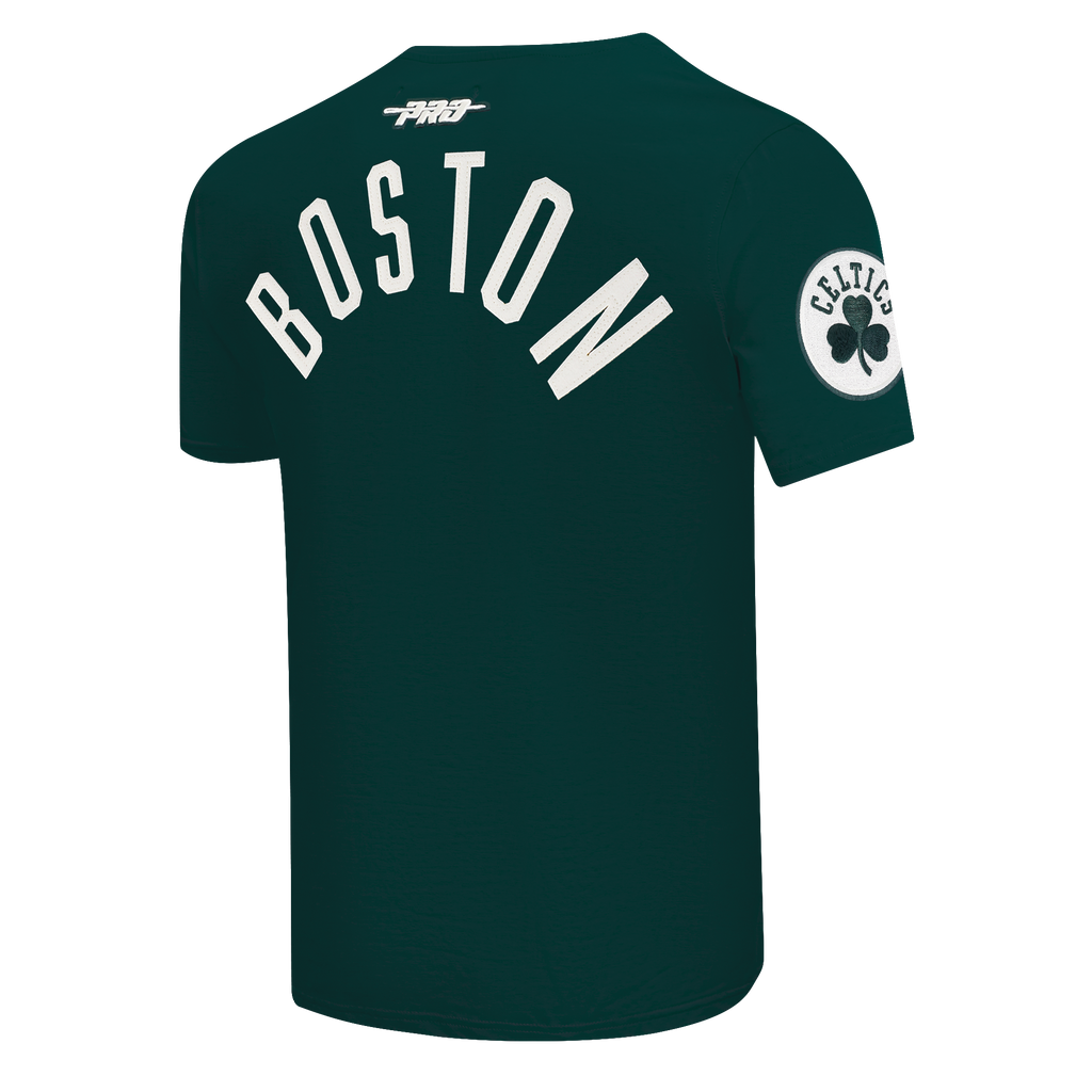 NBA BOSTON CELTICS MODERN ORIGINALS T-SHIRT EN JERSEY SIMPLE POUR HOMME (VERT FORÊT)