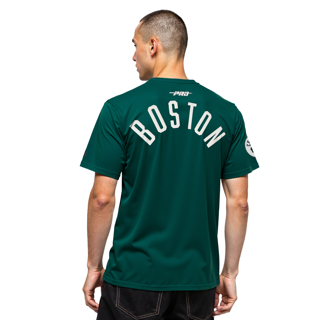 NBA BOSTON CELTICS MODERN ORIGINALS T-SHIRT EN JERSEY SIMPLE POUR HOMME (VERT FORÊT)
