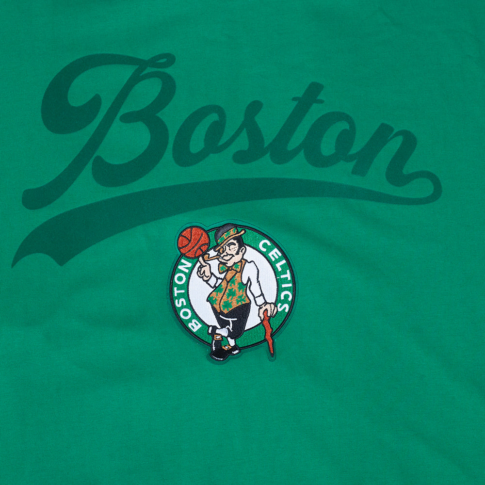 NBA BOSTON CELTICS LIVING LARGE MEN'S CJ DROP SHOULDER TEE (KELLY GREEN)