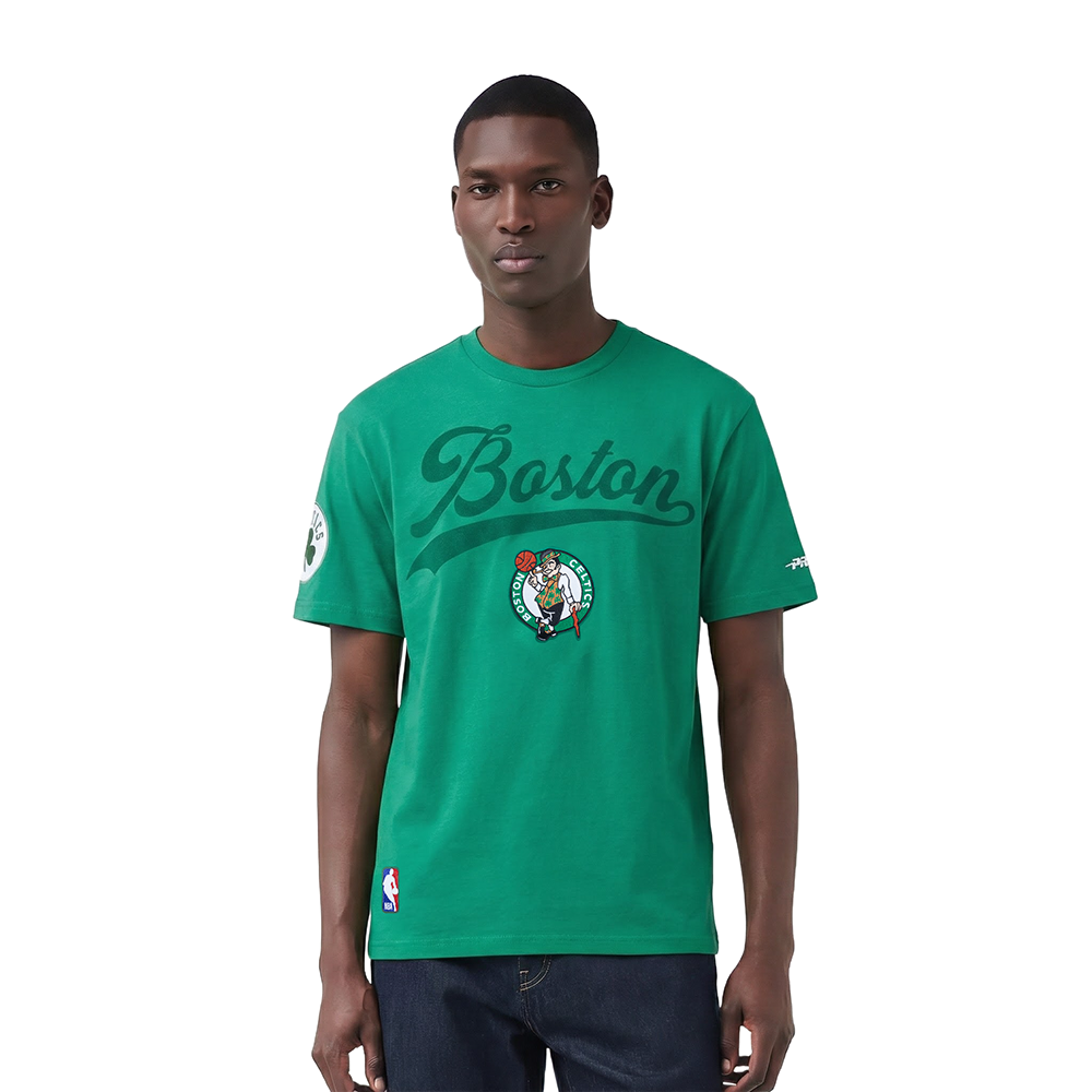 NBA BOSTON CELTICS LIVING LARGE MEN'S CJ DROP SHOULDER TEE (KELLY GREEN)