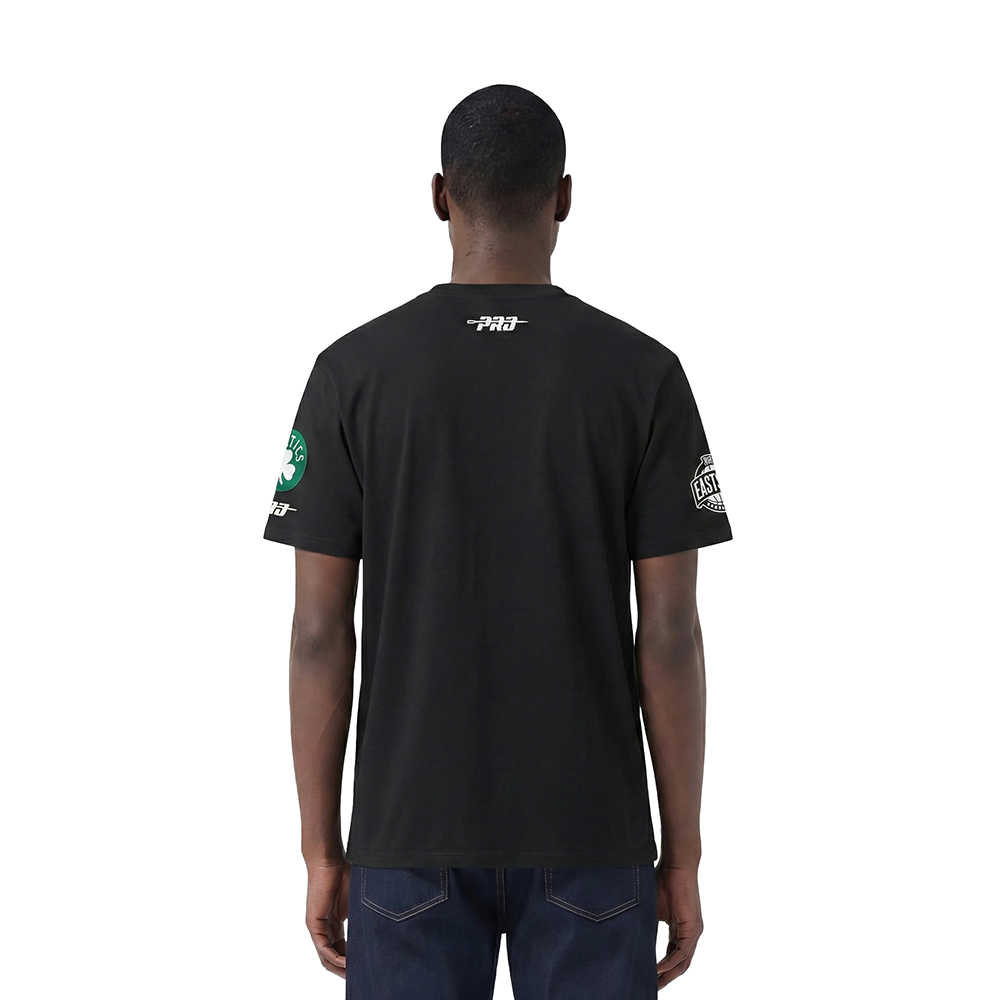 NBA BOSTON CELTICS LETTERMAN MEN'S S/S TEE (BLACK)
