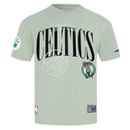 NBA BOSTON CELTICS T-SHIRT À MANCHES COURTES POUR HOMME (VERT MOUSSE)
