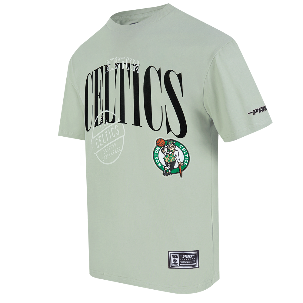 NBA BOSTON CELTICS T-SHIRT À MANCHES COURTES POUR HOMME (VERT MOUSSE)