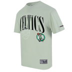 NBA BOSTON CELTICS T-SHIRT À MANCHES COURTES POUR HOMME (VERT MOUSSE)