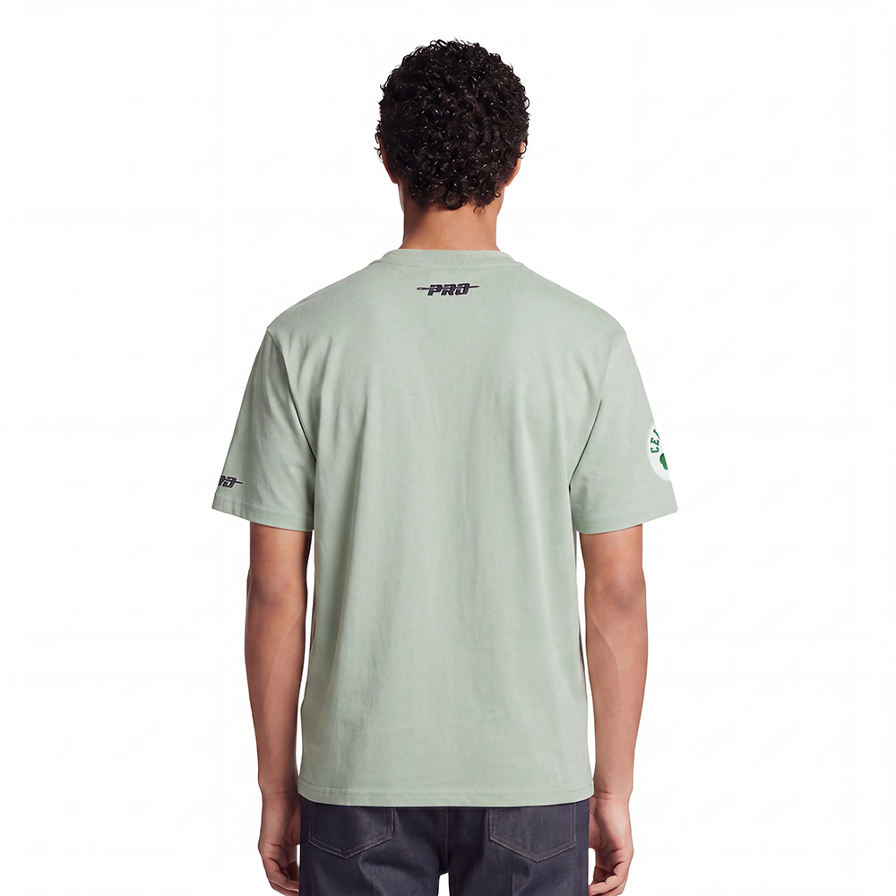 NBA BOSTON CELTICS T-SHIRT À MANCHES COURTES POUR HOMME (VERT MOUSSE)