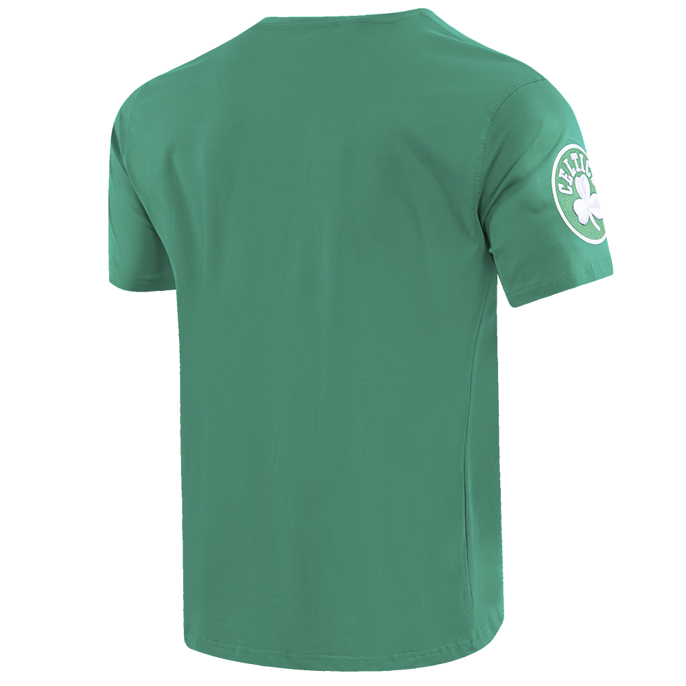 NBA BOSTON CELTICS CLASSIC CHENILLE T-SHIRT POUR HOMME (VERT KELLY)
