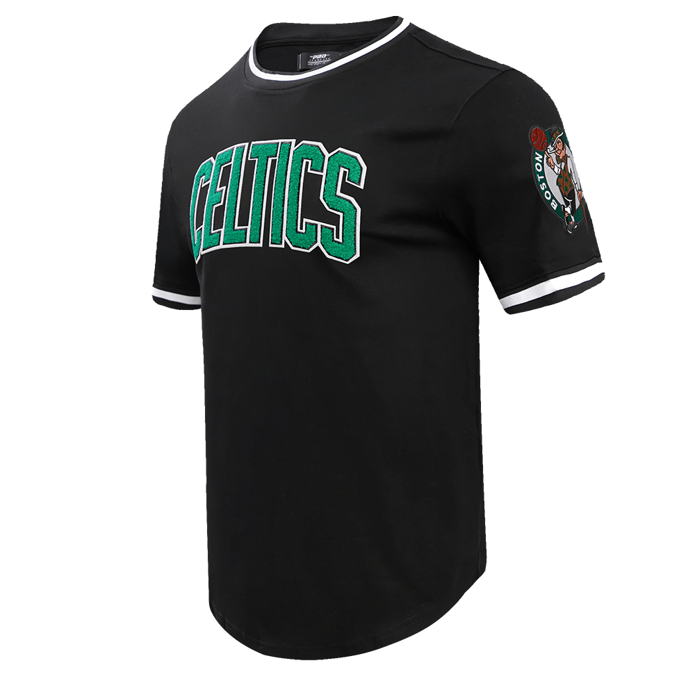 NBA BOSTON CELTICS CLASSIC CHENILLE MEN'S TEE (BLACK)