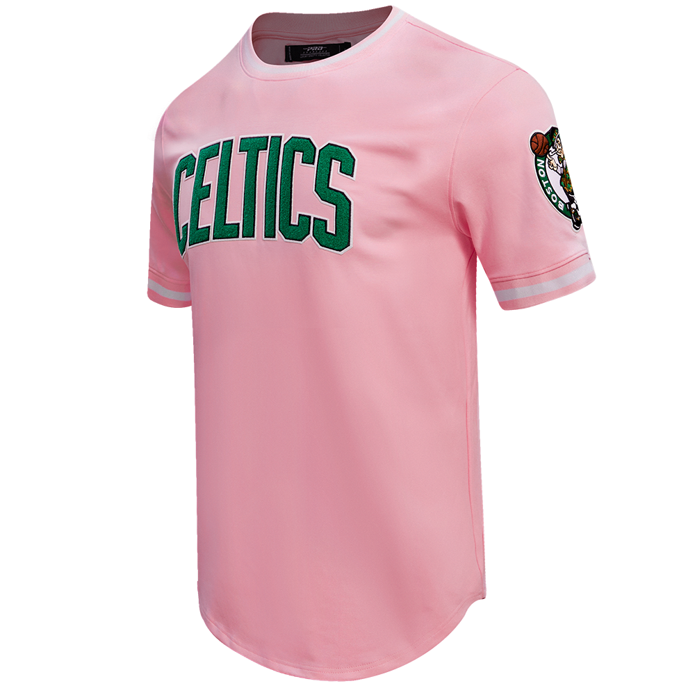 NBA BOSTON CELTICS CLASSIC CHENILLE MEN'S TEE (PINK)