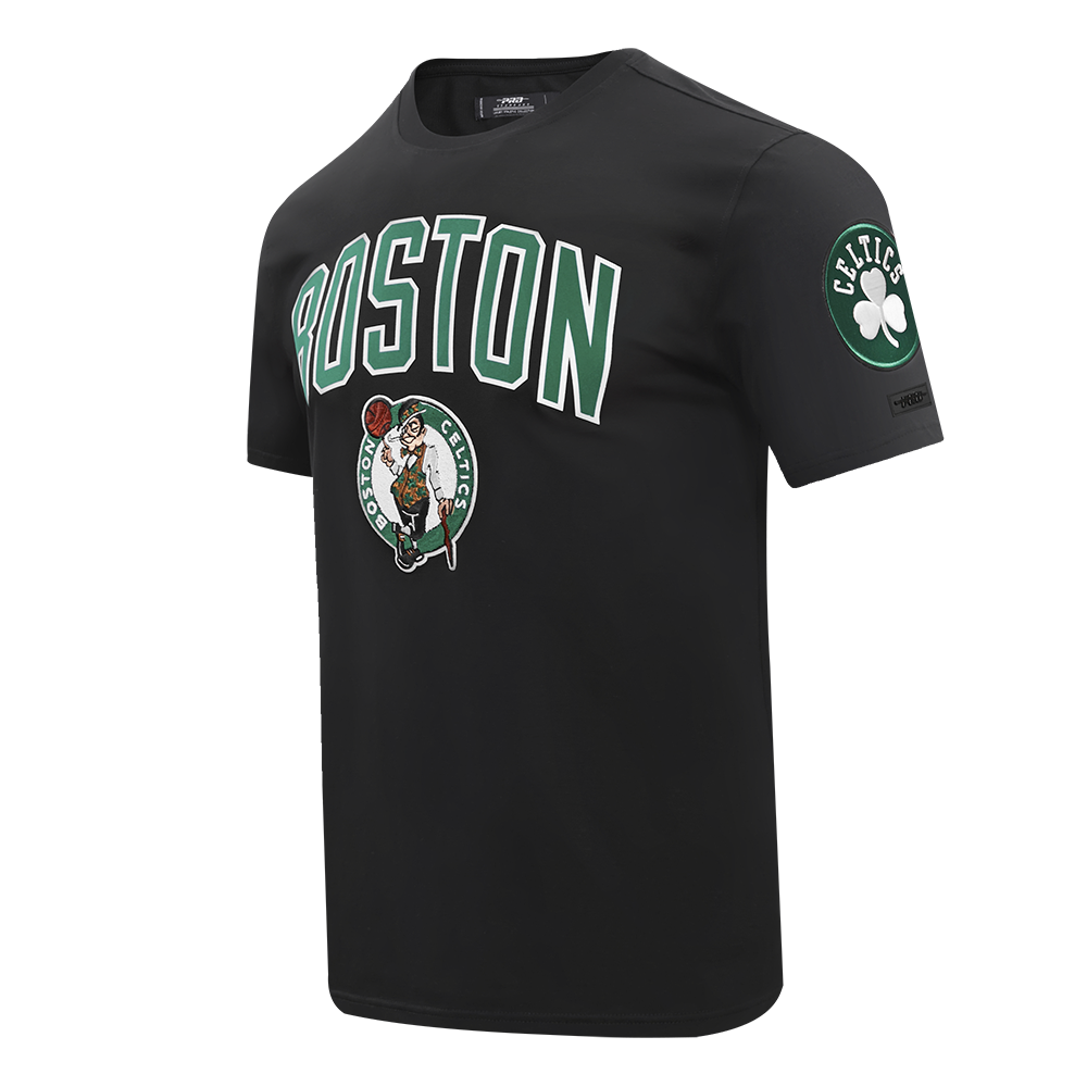 NBA BOSTON CELTICS CLASSIC BRISTLE MEN'S TEE (BLACK)