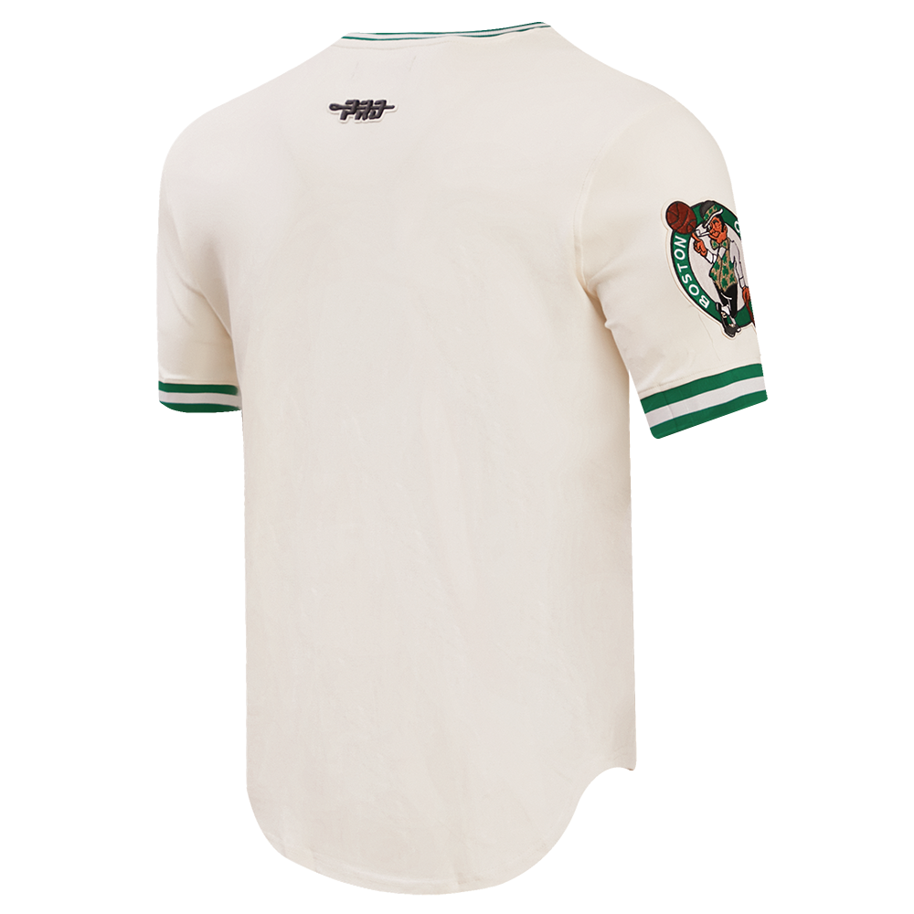 NBA BOSTON CELTICS RETRO CLASSIC T-SHIRT POUR HOMME (COQUILLE D'ŒUF/VERT KELLY)