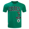 NBA BOSTON CELTICS RETRO CLASSIC T-SHIRT À RAYURES POUR HOMME (VERT KELLY)