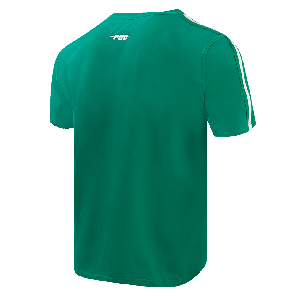 NBA BOSTON CELTICS RETRO CLASSIC T-SHIRT À RAYURES POUR HOMME (VERT KELLY)