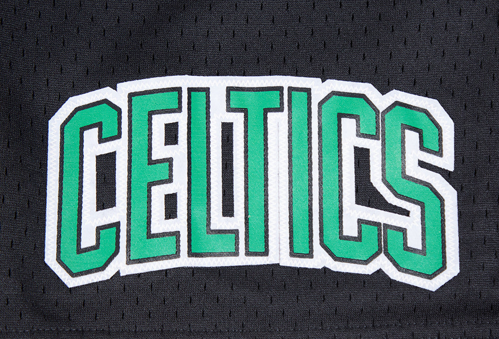 NBA BOSTON CELTICS MESH SHORT EN FILET POUR HOMME (NOIR)
