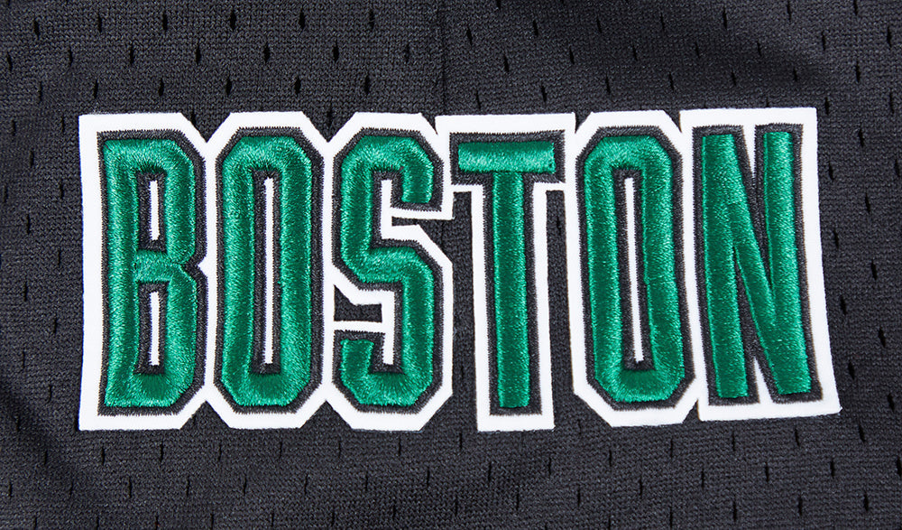 NBA BOSTON CELTICS MESH SHORT EN FILET POUR HOMME (NOIR)