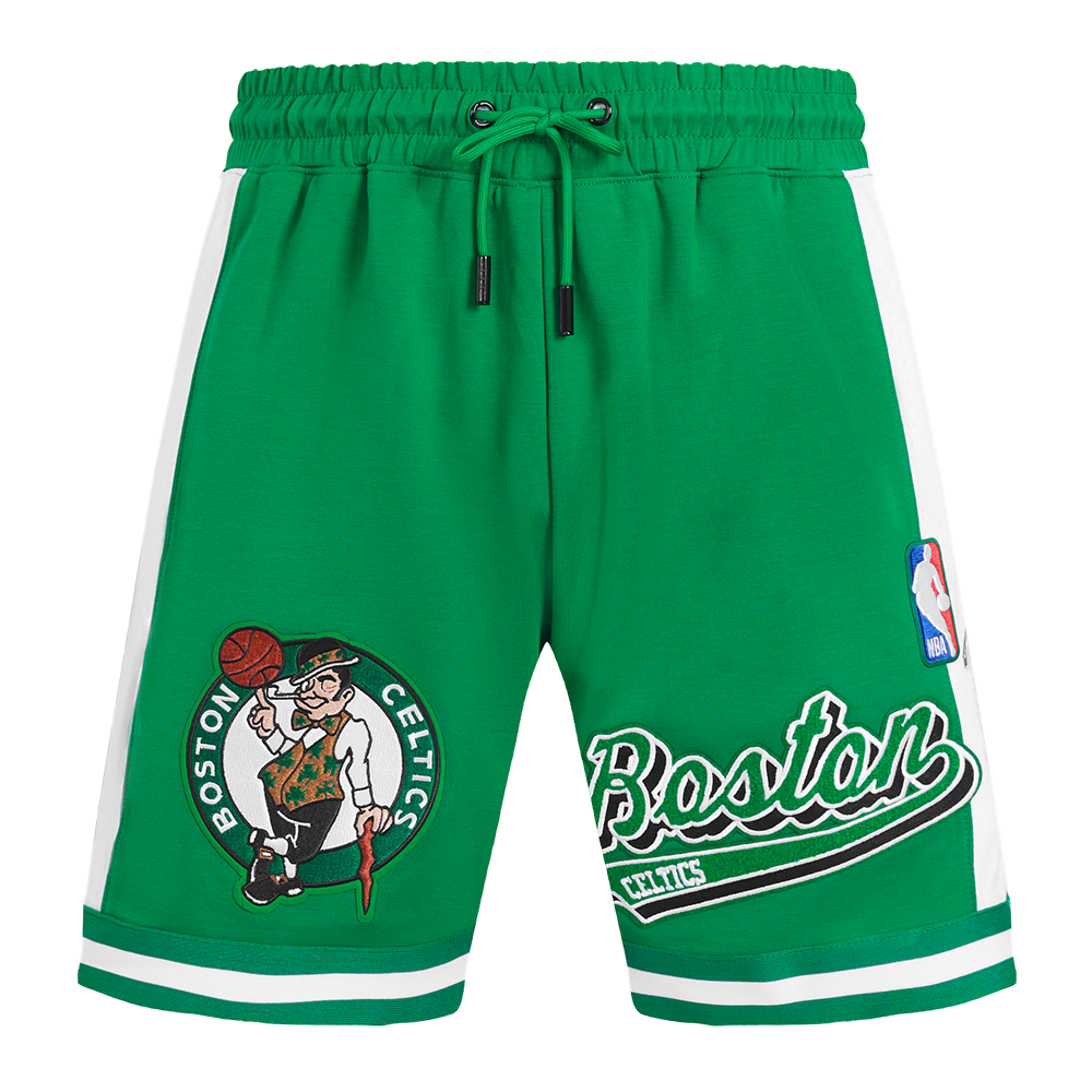 NBA BOSTON CELTICS SCRIPT TAIL MEN'S DOUBLE KNIT 2.0 SHORT (KELLY GREEN)
