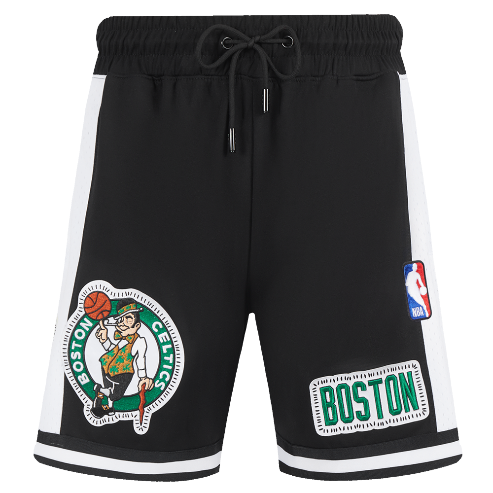 NBA BOSTON CELTICS DIY PICK STITCH MEN'S DOUBLE KNIT 2.0 SHORT (BLACK)