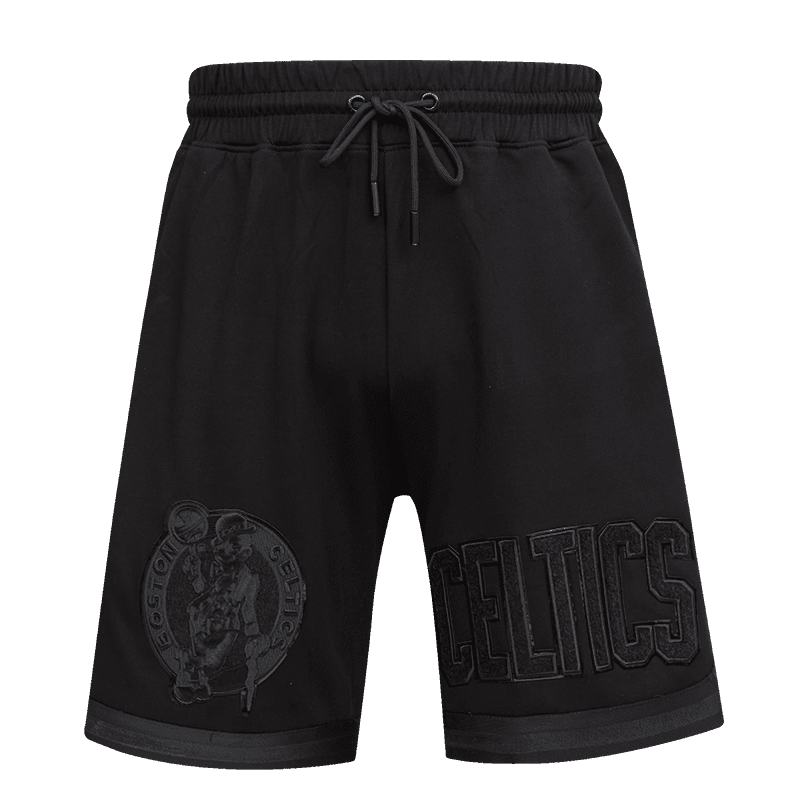 NBA BOSTON CELTICS TRIPLE BLACK LOGO PRO TEAM MEN'S SHORT (TRIPLE BLACK)